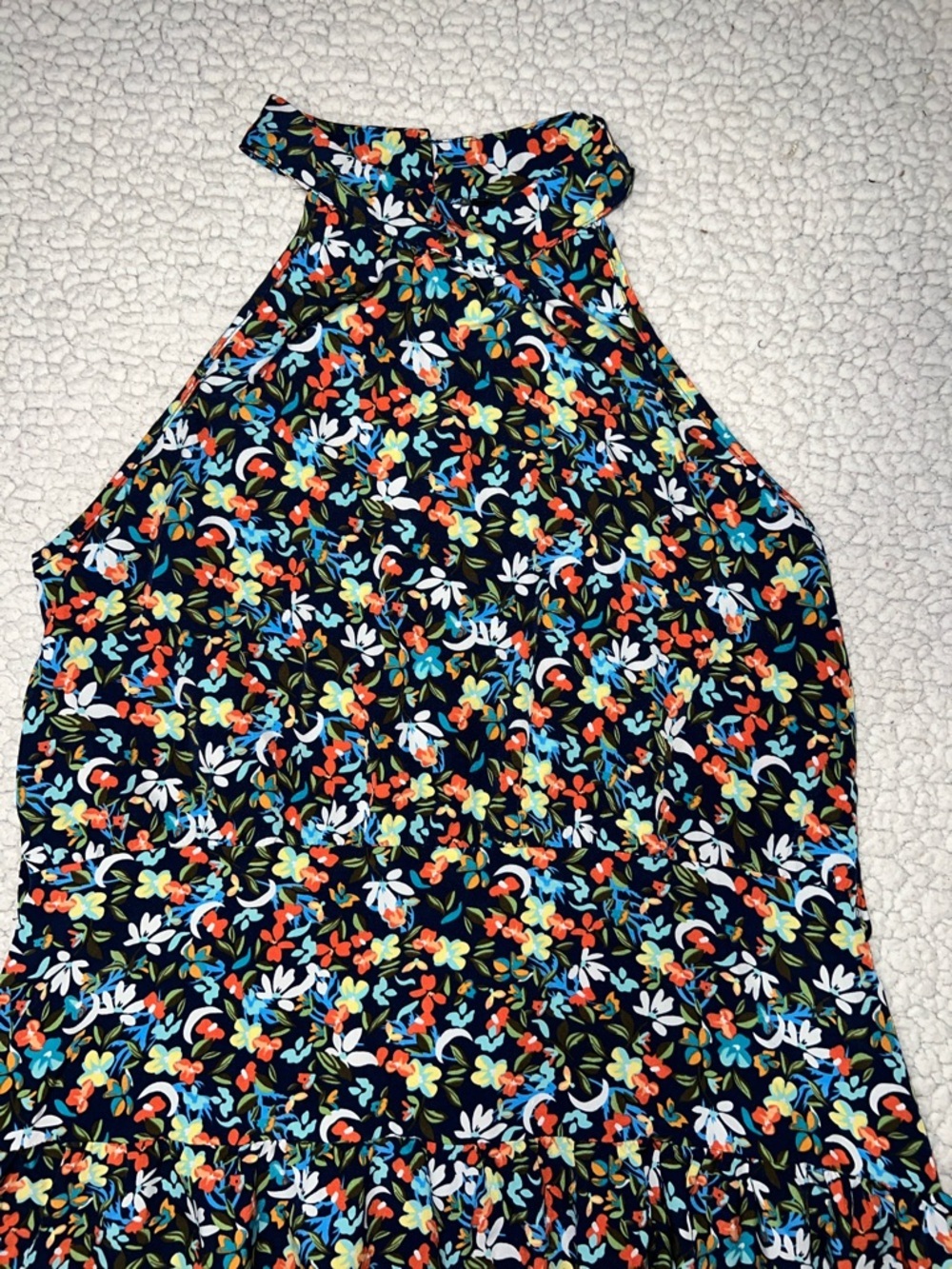 SHEIN Black Floral Halter Mini Dress - Picture 3 of 5